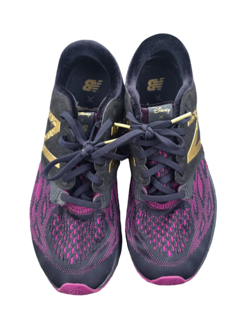 Women's New Balance Disney Sneakers Size 9.5 Black and Pink